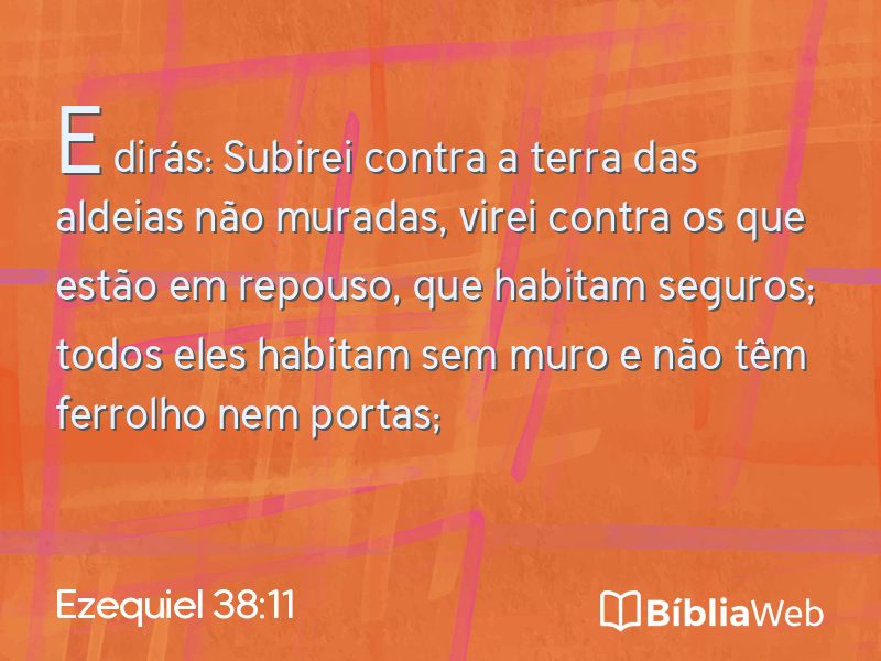 Ezequiel 38:11 em imagem para compartilhar