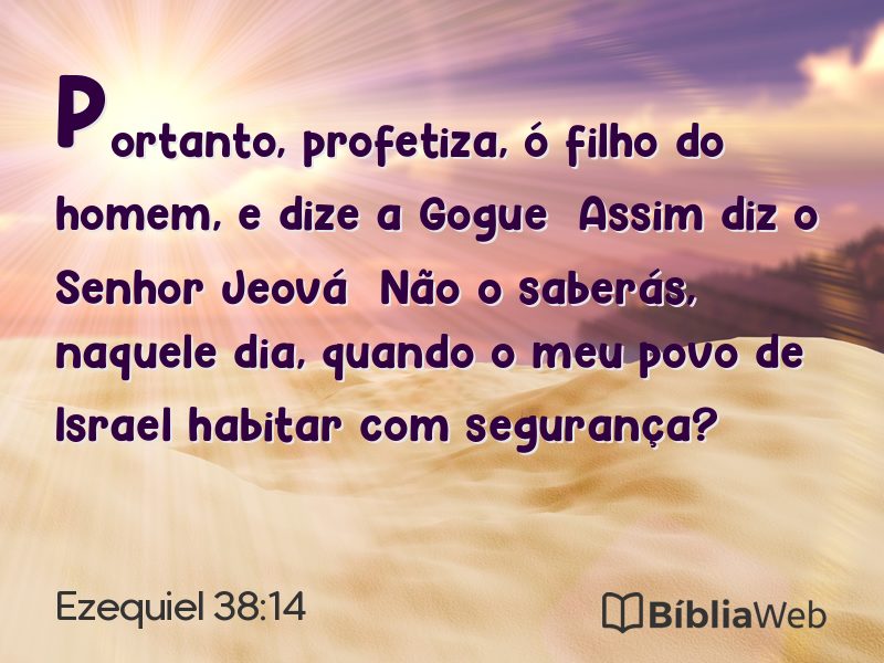 Ezequiel 38:14 em imagem para compartilhar