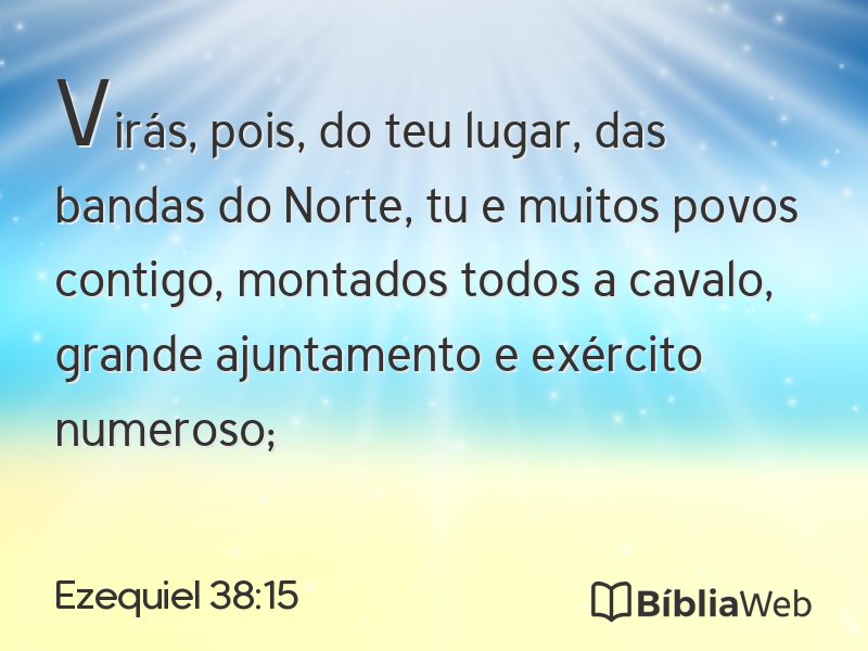 Ezequiel 38:15 em imagem para compartilhar