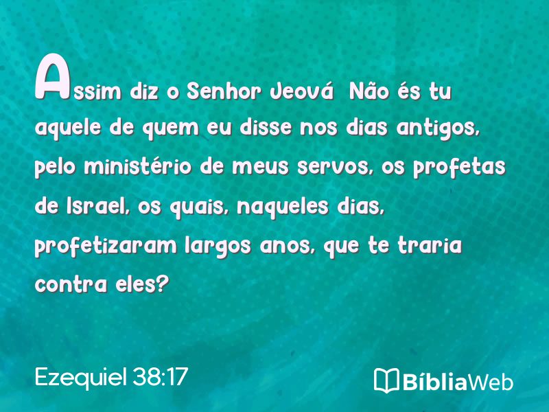 Ezequiel 38:17 em imagem para compartilhar