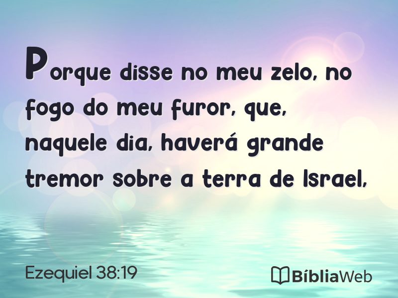 Ezequiel 38:19 em imagem para compartilhar