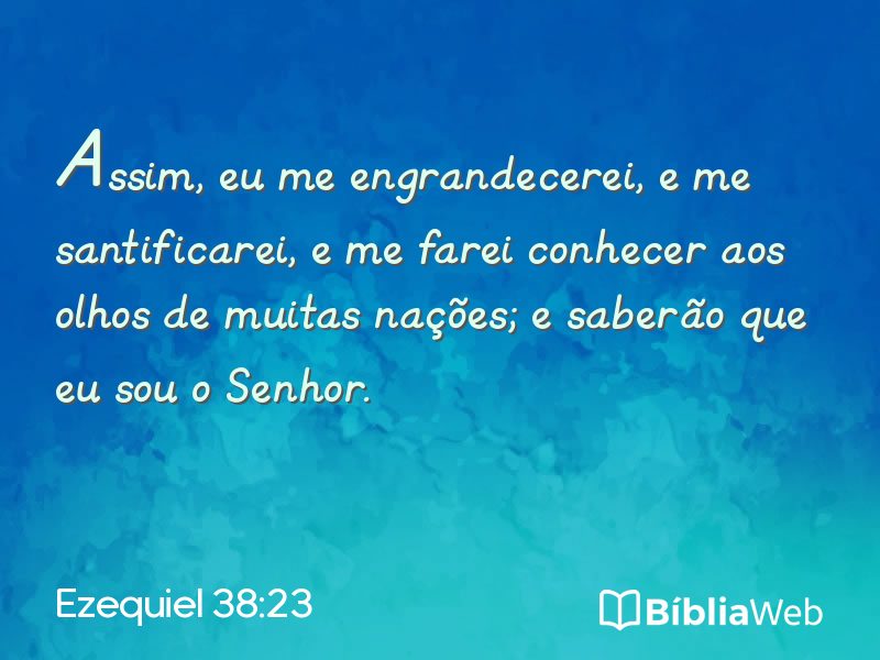Ezequiel 38:23 em imagem para compartilhar