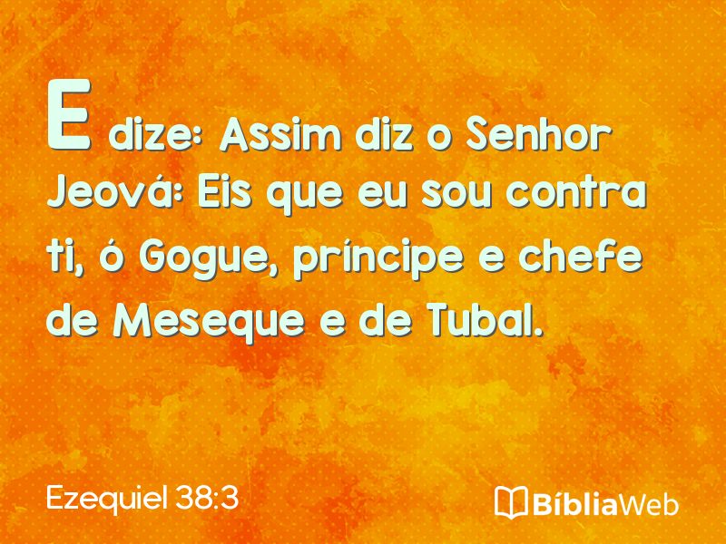 Ezequiel 38:3 em imagem para compartilhar