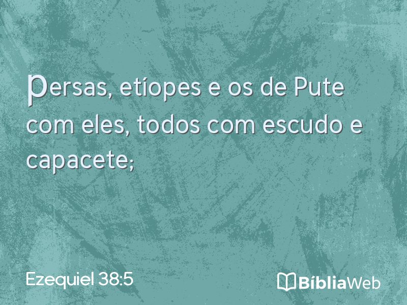 Ezequiel 38:5 em imagem para compartilhar