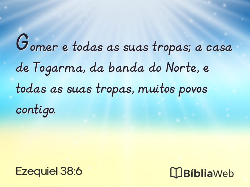 Ezequiel 38:6 em imagem para compartilhar