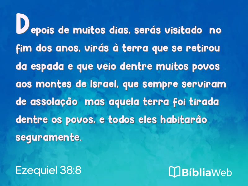 Ezequiel 38:8 em imagem para compartilhar