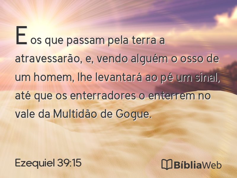 Ezequiel 39:15 em imagem para compartilhar