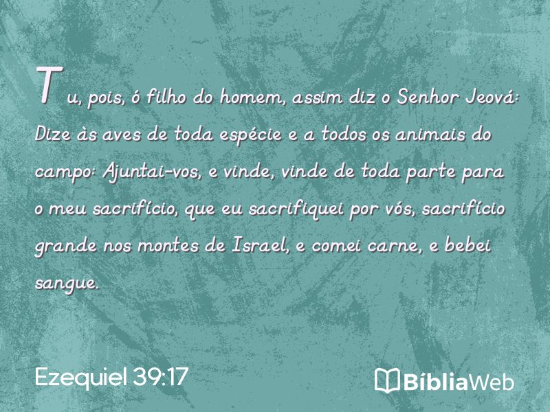 Ezequiel 39:17 em imagem para compartilhar