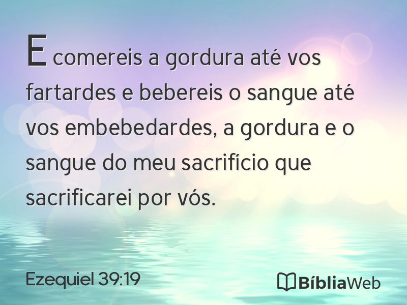 Ezequiel 39:19 em imagem para compartilhar
