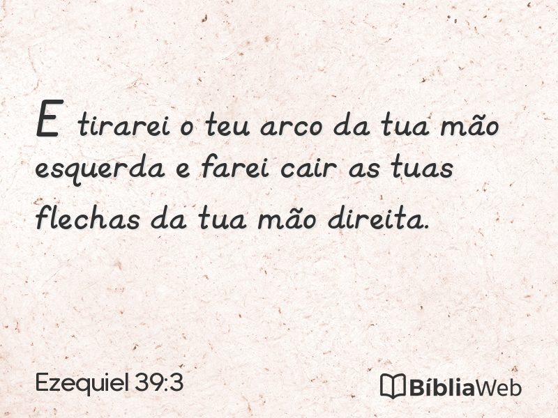 Ezequiel 39:3 em imagem para compartilhar