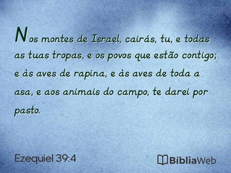 Ezequiel 39:4 em imagem para compartilhar