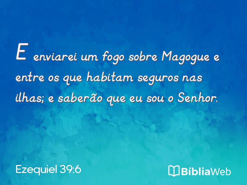 Ezequiel 39:6 em imagem para compartilhar