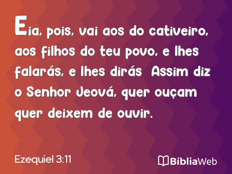 Ezequiel 3:11 em imagem para compartilhar