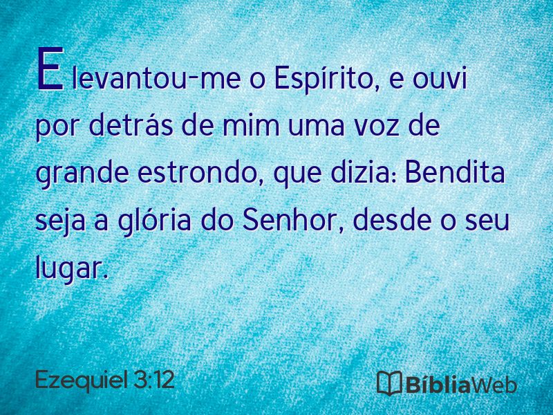Ezequiel 3:12 em imagem para compartilhar