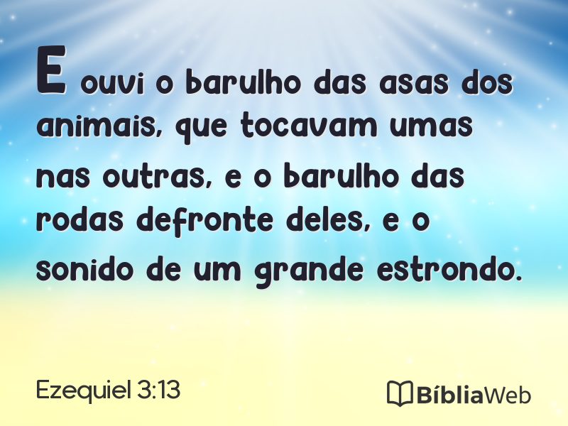 Ezequiel 3:13 em imagem para compartilhar