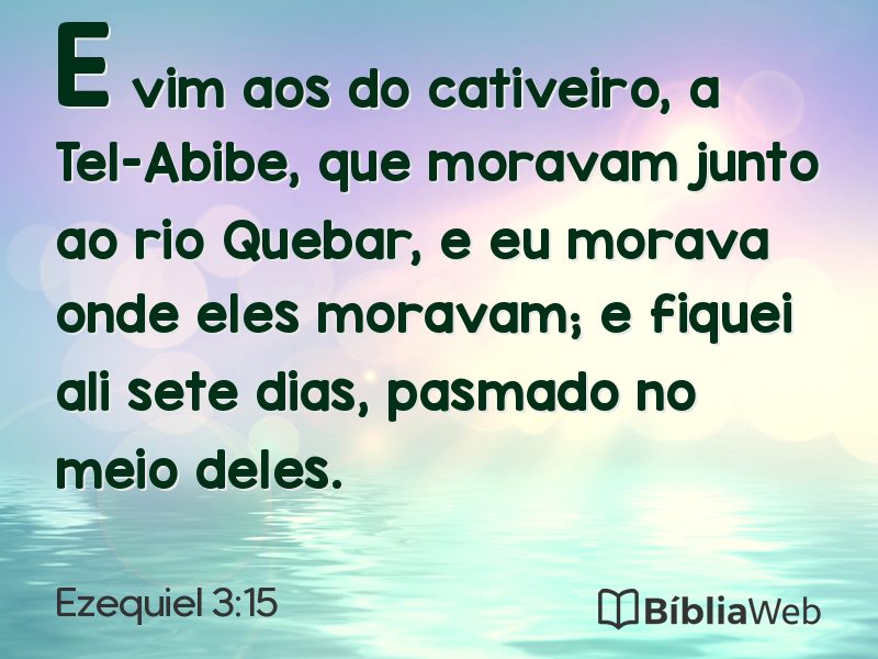 Ezequiel 3:15 em imagem para compartilhar