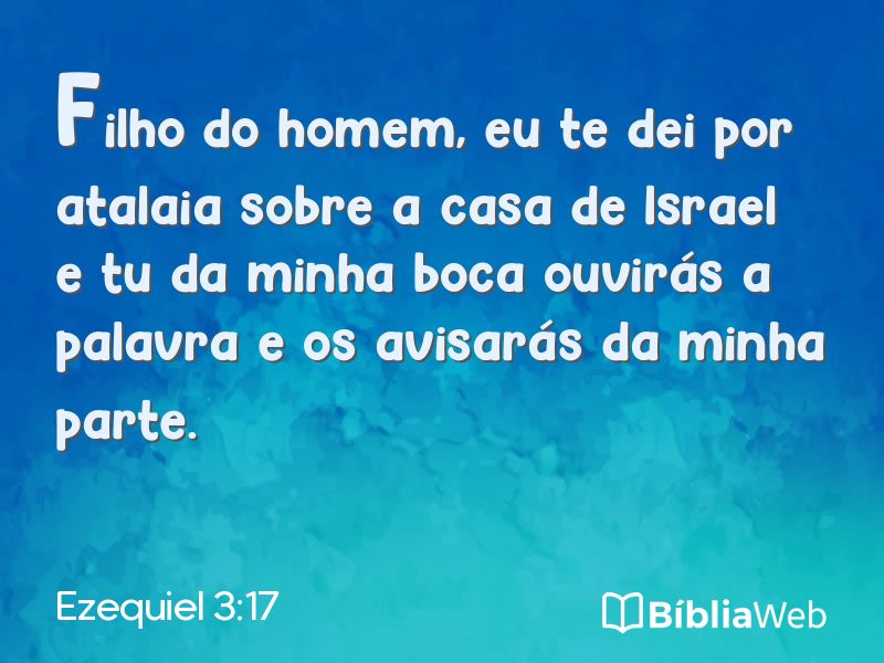 Ezequiel 3:17 em imagem para compartilhar