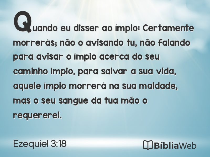 Ezequiel 3:18 em imagem para compartilhar