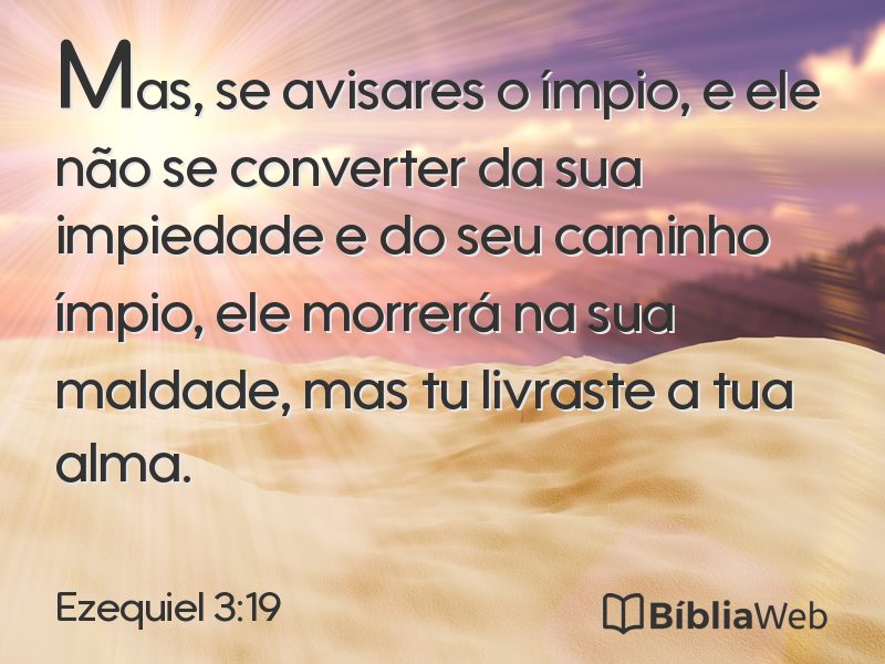 Ezequiel 3:19 em imagem para compartilhar