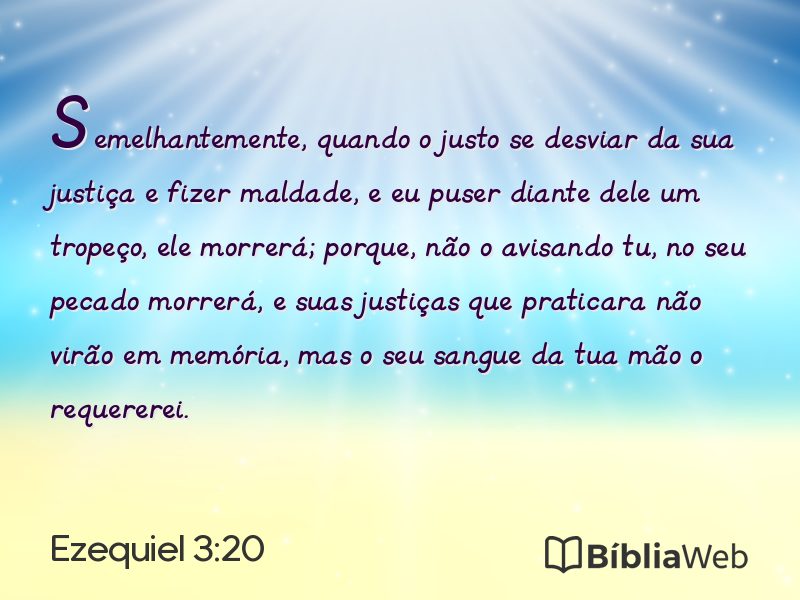 Ezequiel 3:20 em imagem para compartilhar