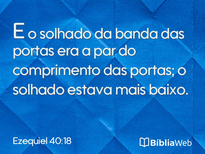 Ezequiel 40:18 em imagem para compartilhar