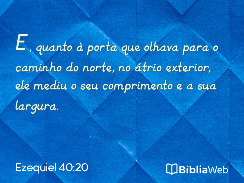 Ezequiel 40:20 em imagem para compartilhar
