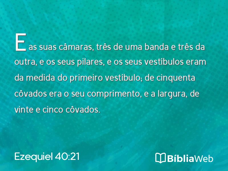 Ezequiel 40:21 em imagem para compartilhar