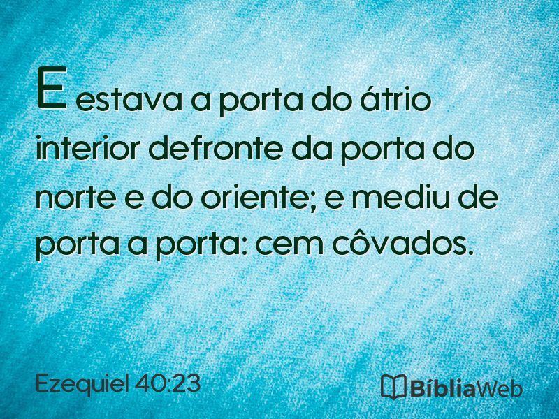 Ezequiel 40:23 em imagem para compartilhar