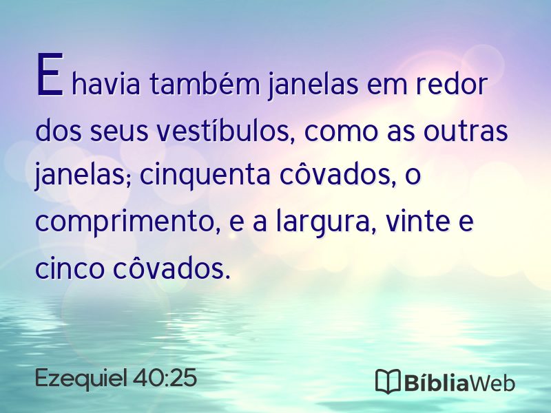Ezequiel 40:25 em imagem para compartilhar