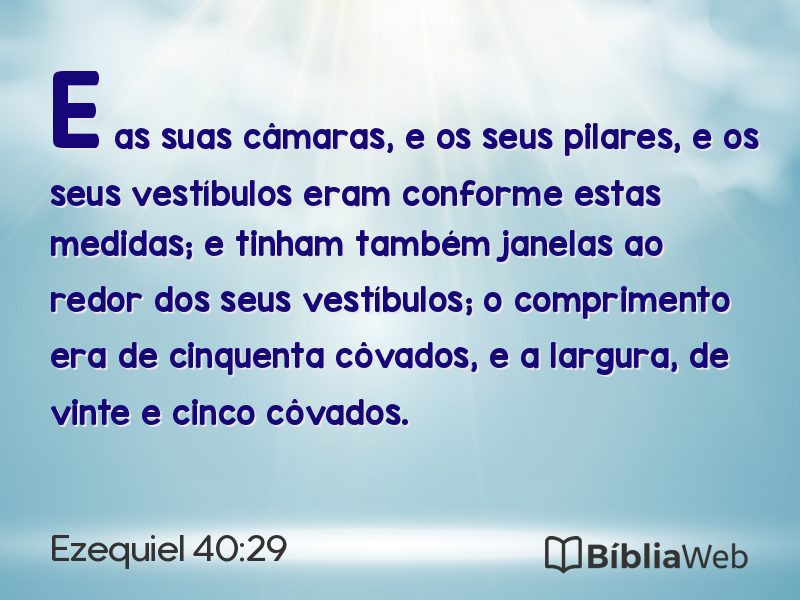 Ezequiel 40:29 em imagem para compartilhar