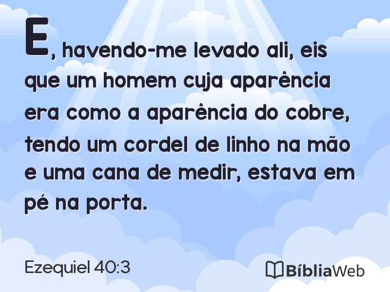 Ezequiel 40:3 em imagem para compartilhar
