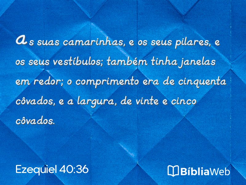 Ezequiel 40:36 em imagem para compartilhar