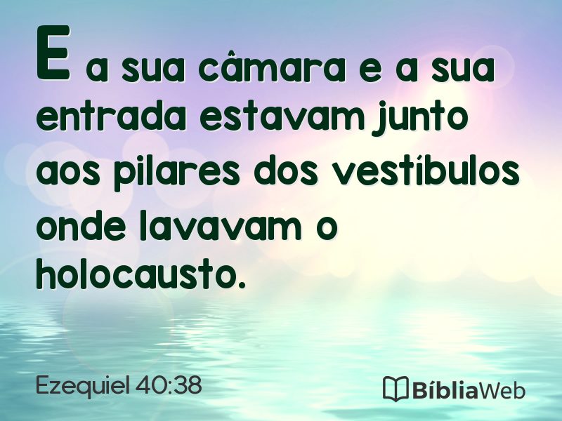 Ezequiel 40:38 em imagem para compartilhar