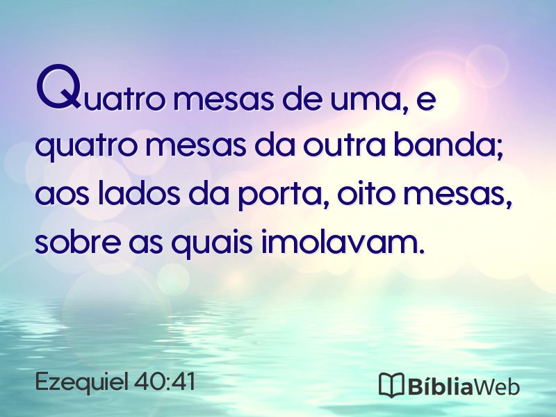 Ezequiel 40:41 em imagem para compartilhar