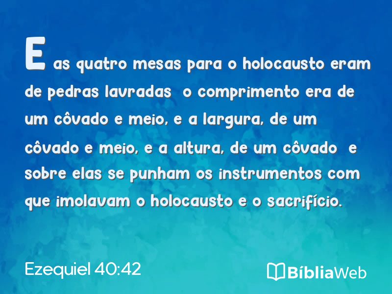 Ezequiel 40:42 em imagem para compartilhar