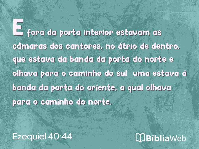 Ezequiel 40:44 em imagem para compartilhar