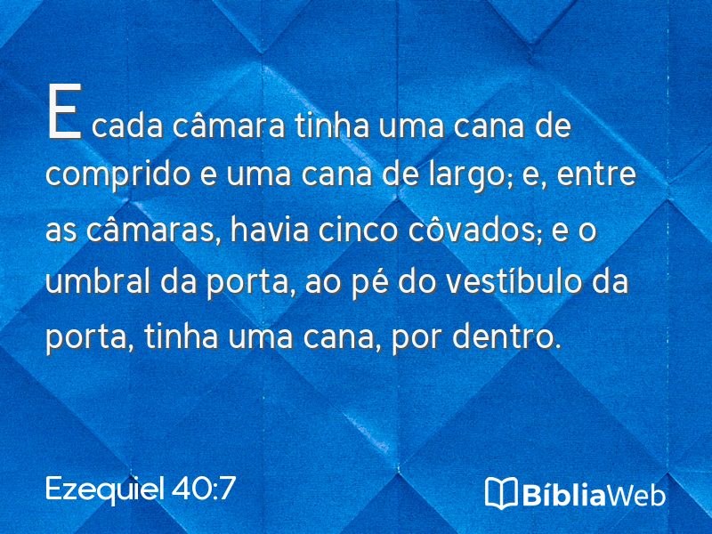 Ezequiel 40:7 em imagem para compartilhar