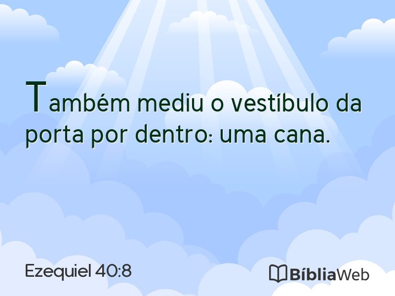 Ezequiel 40:8 em imagem para compartilhar