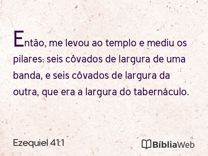 Ezequiel 41:1 em imagem para compartilhar