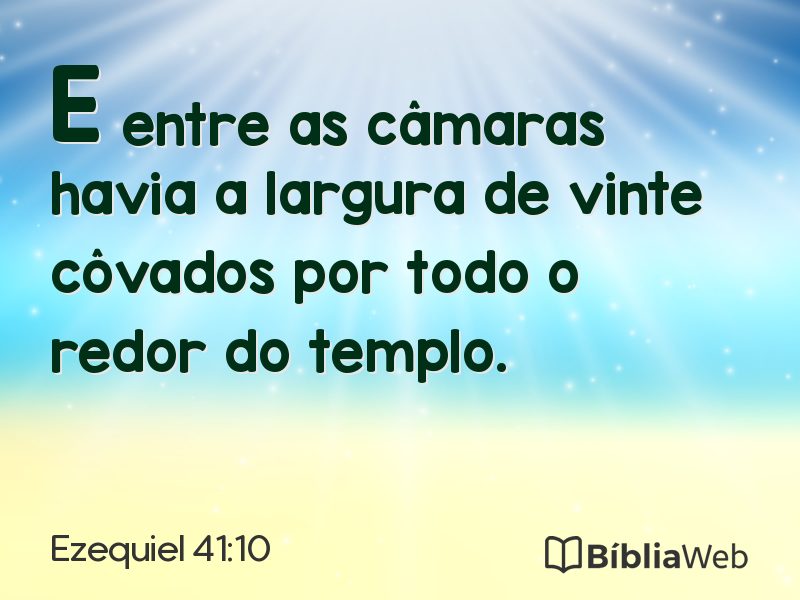 Ezequiel 41:10 em imagem para compartilhar