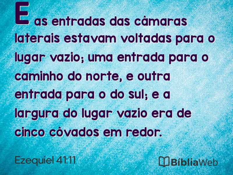 Ezequiel 41:11 em imagem para compartilhar
