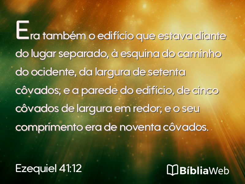 Ezequiel 41:12 em imagem para compartilhar