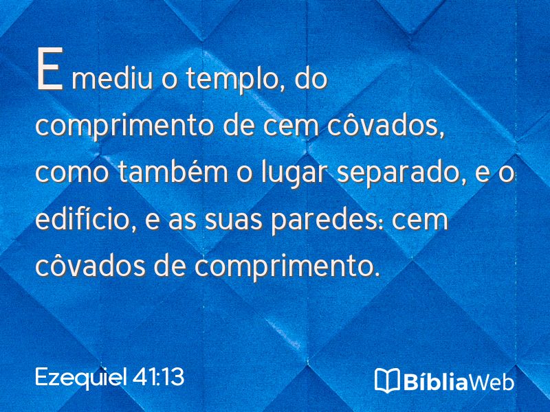 Ezequiel 41:13 em imagem para compartilhar