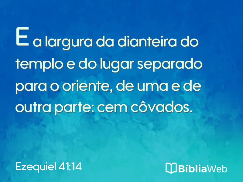 Ezequiel 41:14 em imagem para compartilhar