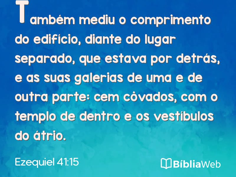 Ezequiel 41:15 em imagem para compartilhar