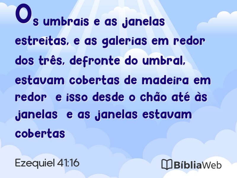 Ezequiel 41:16 em imagem para compartilhar