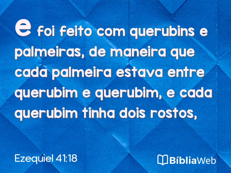 Ezequiel 41:18 em imagem para compartilhar