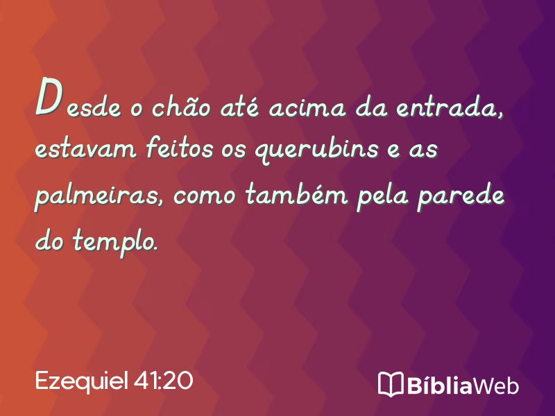 Ezequiel 41:20 em imagem para compartilhar