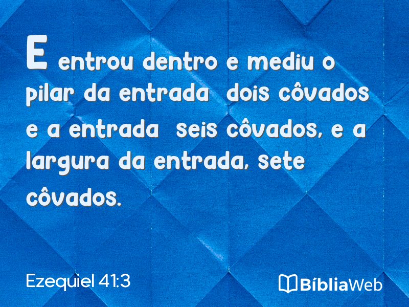 Ezequiel 41:3 em imagem para compartilhar