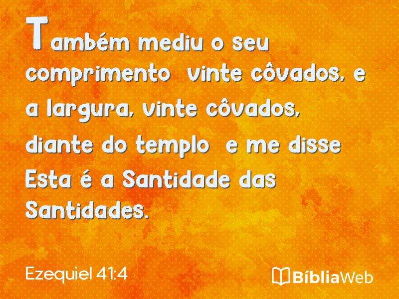 Ezequiel 41:4 em imagem para compartilhar